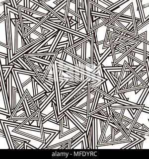 Triangles à rayures motif transparent Banque D'Images