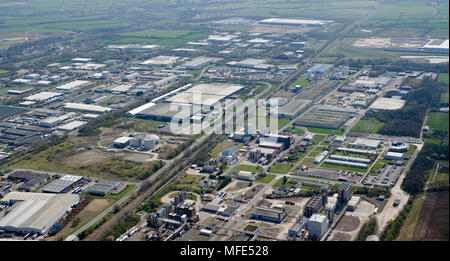 Une vue aérienne de Newton Aycliffe Industrial Estate, Angleterre du Nord-Est, Royaume-Uni Banque D'Images