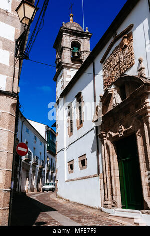 Belle église, Mondoñedo, Lugo, Galice, Espagne. Banque D'Images
