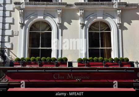 Clos Maggiore restaurant français dans King Street, Covent Garden, Londres, Royaume-Uni. Banque D'Images