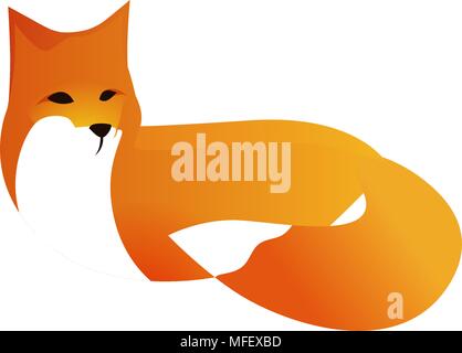Red Fox en style Vector Illustration de Vecteur