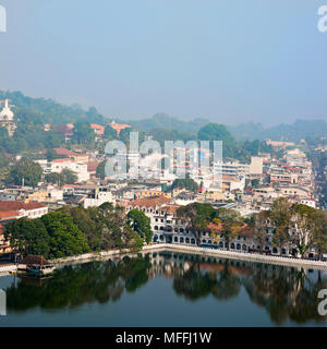 Paysage urbain carré de Kandy, Sri Lanka. Banque D'Images