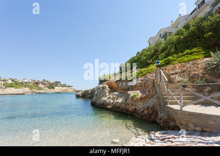 Cala Murada, Majorque, Espagne - un beau sentier de randonnée sur le littoral de Cala Murada Banque D'Images