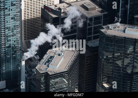 Une vue générale au-dessus de Toronto, Ontario, Canada - de la Tour CN Banque D'Images