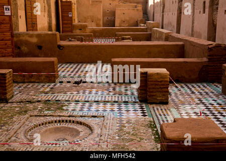 Le Palais Badii, Marakesh, Maroc Banque D'Images