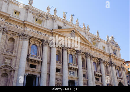 Une partie de la cathédrale de Saint Pierre à Rome, Italie Banque D'Images