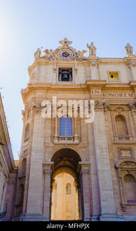 Une partie de la cathédrale de Saint Pierre à Rome, Italie Banque D'Images