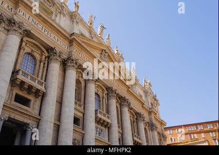 Une partie de la cathédrale de Saint Pierre à Rome, Italie Banque D'Images