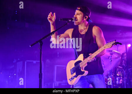 Kip Moore se produisant au Danforth Music Hall, Toronto, Ontario. Le Canada. Mar 24, 2018 Banque D'Images