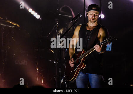 Kip Moore se produisant au Danforth Music Hall, Toronto, Ontario. Le Canada. Mar 24, 2018 Banque D'Images