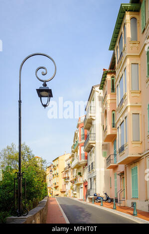 Belle architecture de Monaco, le Palais du Prince de Monaco. Principauté de Monaco est le deuxième plus petit et le plus densément peuplé pays Banque D'Images