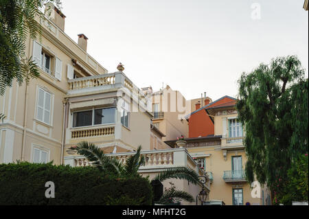 Belle architecture de Monaco. Principauté de Monaco est le deuxième plus petit et le pays le plus peuplé au monde Banque D'Images