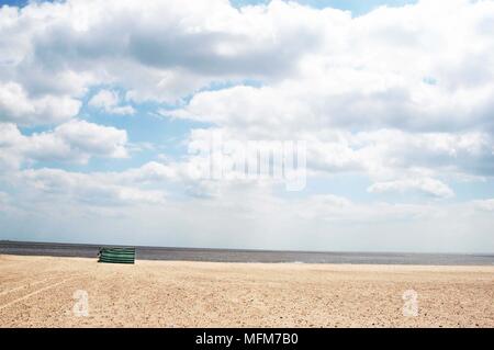 David Potter / Band /Sem - Allemand/Hotshoe - scènes de plage - un brise-vent sur la plage de Great Yarmouth - Angleterre. Bandphoto/crédit obligatoire : Hotshoe/Photosho Banque D'Images