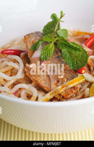 L'assam laksa, malaise d'aliments asiatiques Banque D'Images