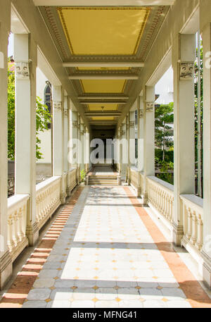 Bâtiment de style européen dans le corridor Phaya Thai Palace, Bangkok, Thaïlande Banque D'Images