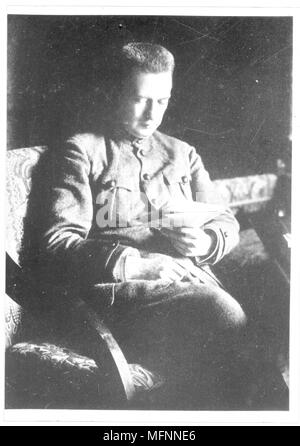 Alexander Feodorovich Kerensky (1881-1970) dirigeant révolutionnaire russe. Ministre de la guerre en 1917. Photographie. Banque D'Images