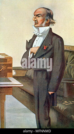 La William' : William Ewart Gladstone (1809-1898), homme d'État libéral britannique. Après caricature de 'Spy' de 'Vanity Fair, Londres, 1879. Banque D'Images
