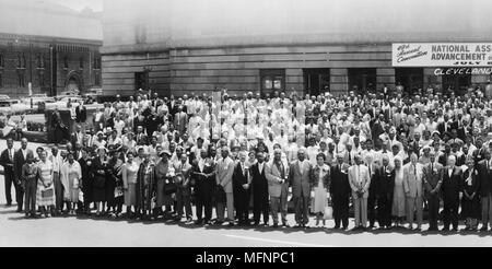 49ième congrès annuel, National Association for the Advancement of Coloured People, 8-13 juillet, Cleveland, Ohio, USA, juillet 1958. Banque D'Images