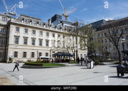 Keltbray à l'est de St Bartholomew's Hospital de Barth Square, Smithfield, Londres, EC1, UK Banque D'Images