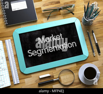 Segmentation du marché sur les petits Tableau. 3d Banque D'Images