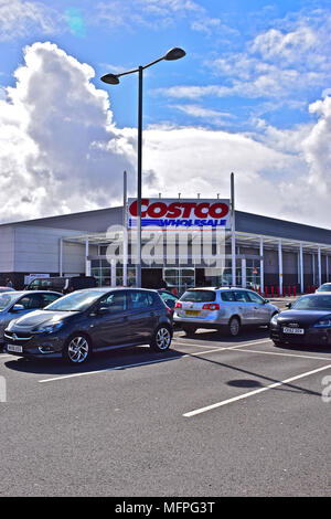 Supermarché Costco Wholesale, Capital Retail Park, Leckwith, Cardiff, Pays de Galles du Sud, UK Banque D'Images