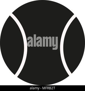 L'icône de balle de tennis dans un style plat isolé sur fond. logo balle de tennis, l'app, l'assurance-chômage. balle de tennis d'illustration vectorielle, icône, EPS10. Illustration de Vecteur