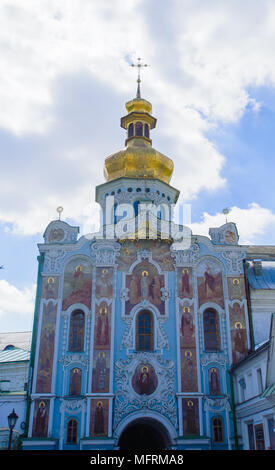 Saint porte de la Laure de Pechersk de Kiev, Kiev, Ukraine Banque D'Images