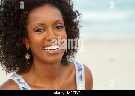 Belle mature woman smiling. Banque D'Images