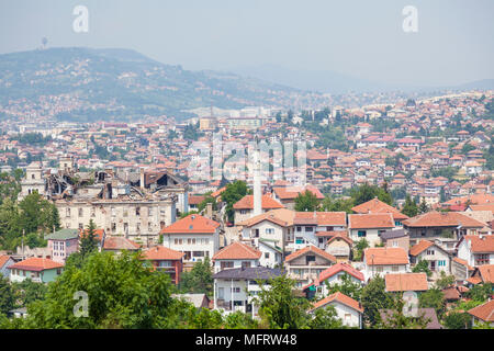 Vue panoramique de Sarajevo, Bosnie-Herzégovine Banque D'Images