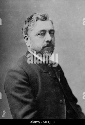 Portrait de Gustave Eiffel ( 1832 - 1923 ) ingénieur français - photographie par Eugène Pirou ( 1841 - 1909 ) Banque D'Images