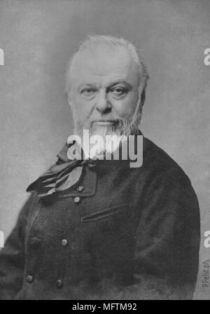 Portrait de Jean Jacques Henner ( 1829 - 1905 ) peintre français - photographie par Pierre Petit Banque D'Images