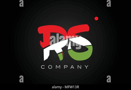 RS R S lettre alphabet combinaison logo vector icône entreprise créative moderne modèle de conception Illustration de Vecteur