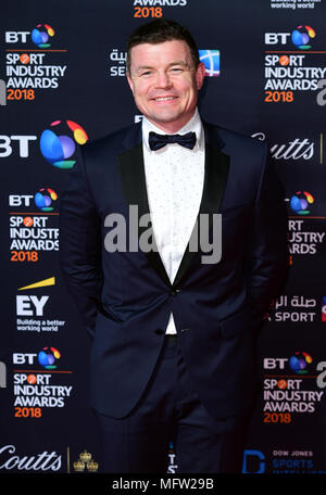 Brian O'Driscoll participant à la BT Sport Industry Awards 2018 tenue à Battersea Evolution dans Battersea Park, Londres. Banque D'Images