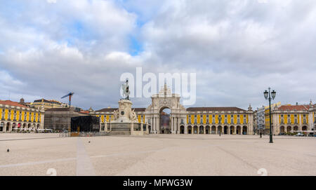 Place do Comercio à Lisbonne, Portugal Banque D'Images