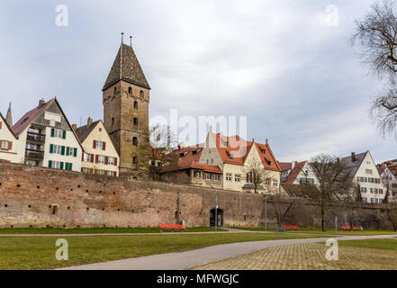 Vue d'Ulm Baden-Wurttemberg, Allemagne - la ville Banque D'Images