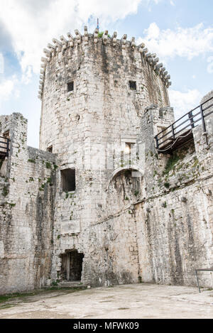 (Kamerlengo Kamerlengo Gradina), un château et de la forteresse en Trogir, Croatie. Il a été construit par la République de Venise Banque D'Images