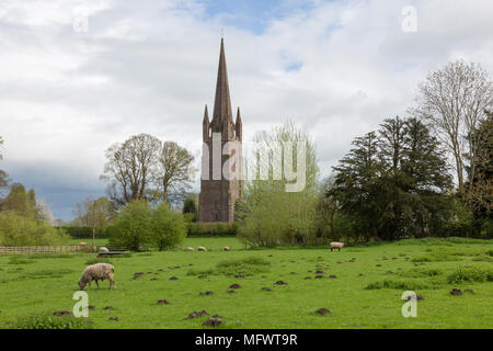 L'Église anglicane de Saint Pierre et de Saint Paul, Weobley, Herefordshire UK Banque D'Images