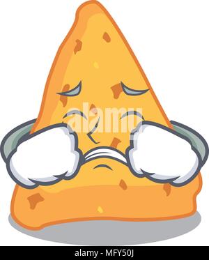 Pleurer des nachos mascot cartoon style vector illustration Illustration de Vecteur