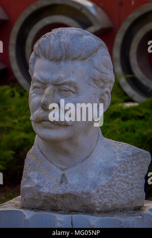 Moscou, Russie- avril, 24, 2018 : buste en marbre de Joseph, 1871, dans Fallen Monument Park, Moscou Banque D'Images