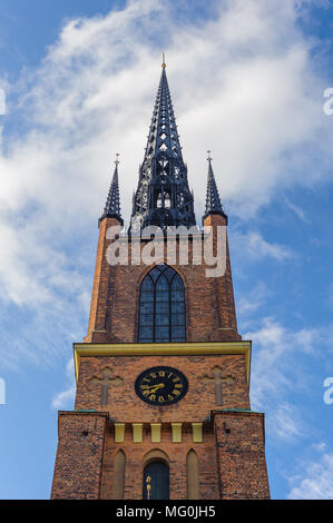 Église Riddarholm Riddarholmen, ('l''îlot des Chevaliers), vieille ville, Stockholm, Suède. Banque D'Images