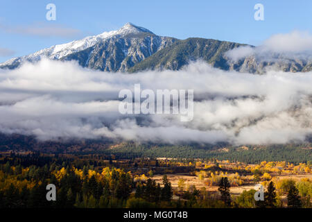 Paysage d'Automne Couleurs d'automne dans la vallée de la Similkameen près de cawston, British Columbia, Canada Banque D'Images