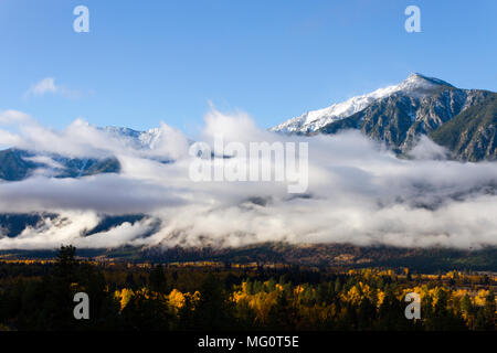 Paysage d'Automne Couleurs d'automne dans la vallée de la Similkameen près de cawston, British Columbia, Canada Banque D'Images