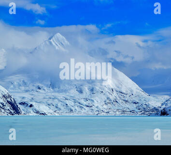 Les pics d'hiver en Alaska Banque D'Images