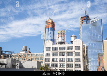 NYC Building Construction Banque D'Images