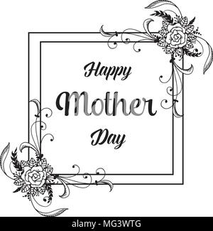 Happy mother day belle carte gretting Illustration de Vecteur