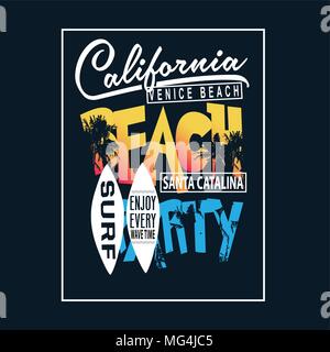 Californie TYPOGRAPHIE KIDS t shirt vector Illustration de Vecteur