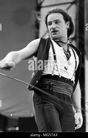 Concert U2 1990 Elland Road/crédit Simon Dewhurst pour Hickes Banque D'Images