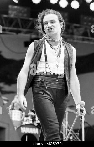 U2 concert pop classique 1990 Elland Road/crédit : Simon Dewhurst pour Hickes Banque D'Images