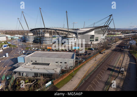 Manchester City stade Etihad Banque D'Images