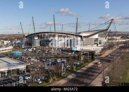 Manchester City stade Etihad Banque D'Images